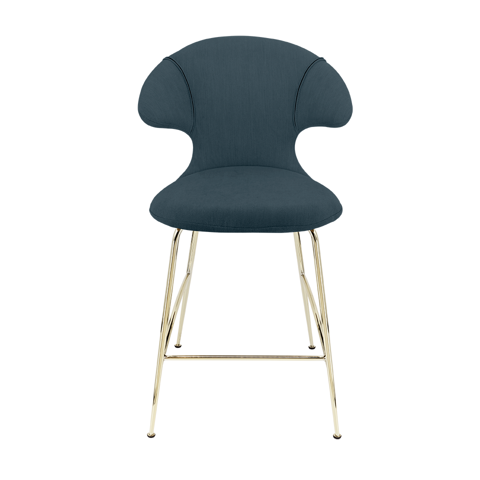 UMAGE Time Flies Counter Stool, Brass Legs