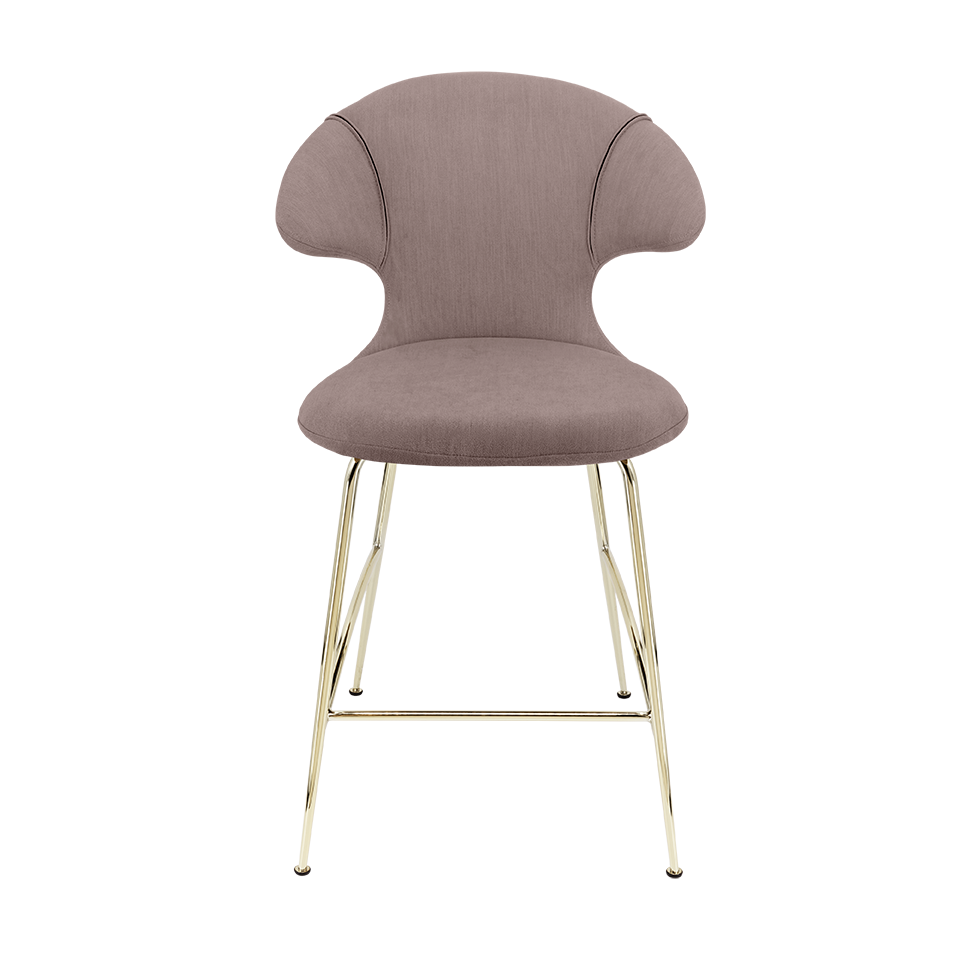 UMAGE Time Flies Counter Stool, Brass Legs
