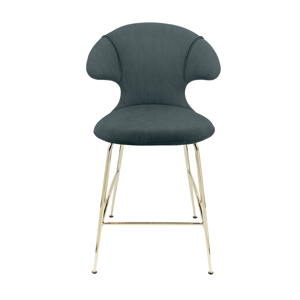 UMAGE Time Flies Counter Stool, Brass Legs