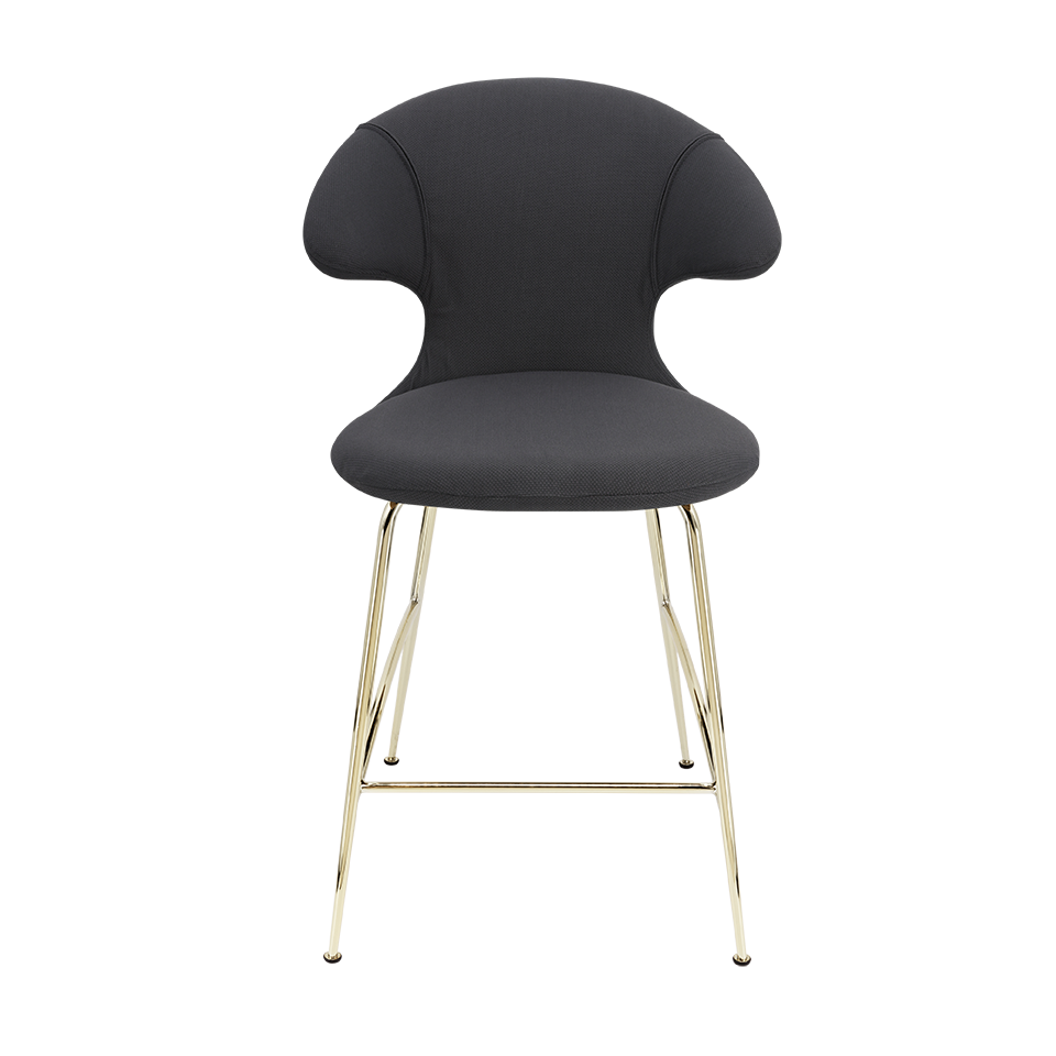 UMAGE Time Flies Counter Stool, Brass Legs
