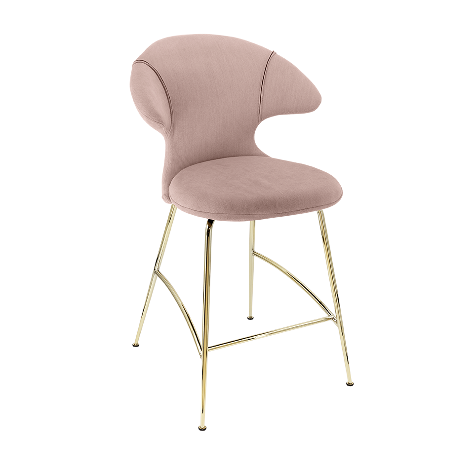 UMAGE Time Flies Counter Stool, Brass Legs