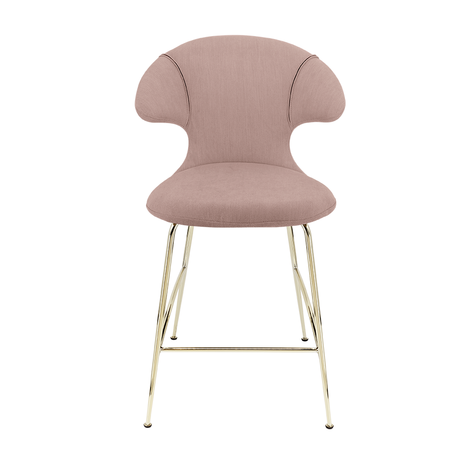 UMAGE Time Flies Counter Stool, Brass Legs