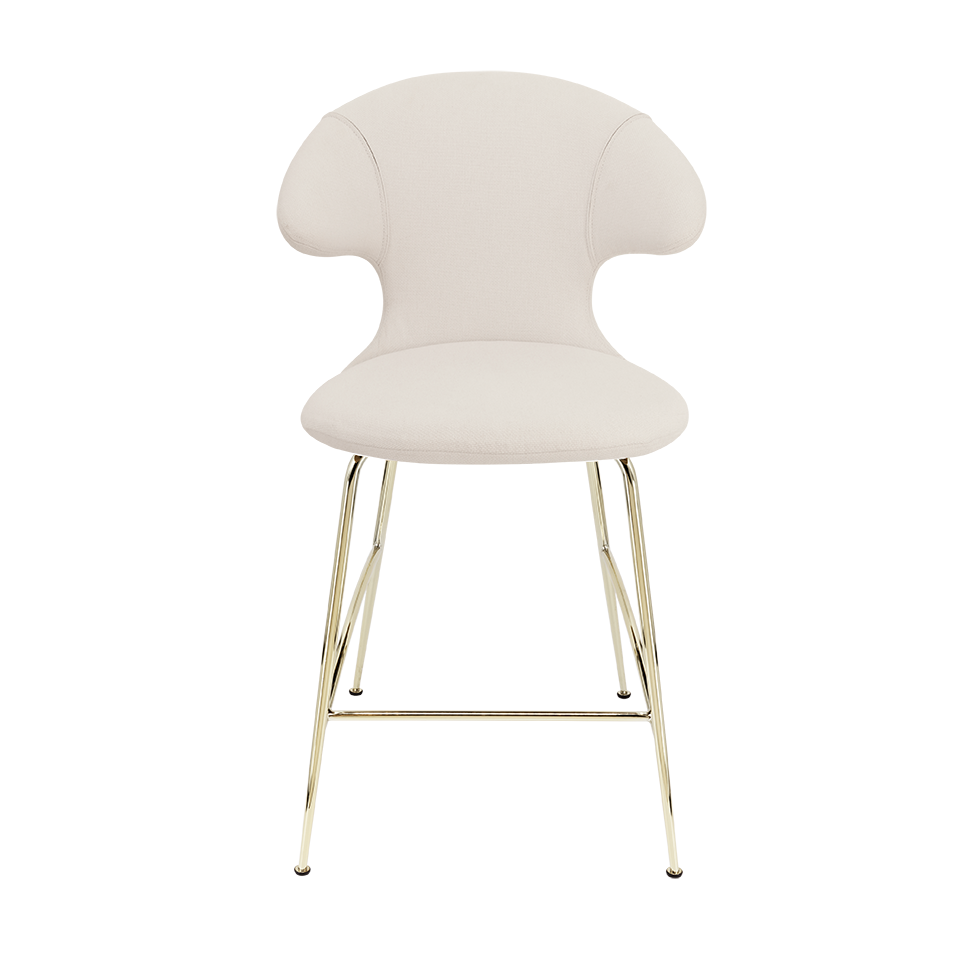 UMAGE Time Flies Counter Stool, Brass Legs