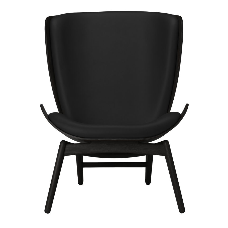 UMAGE The Reader Wing Chair, Black Oak