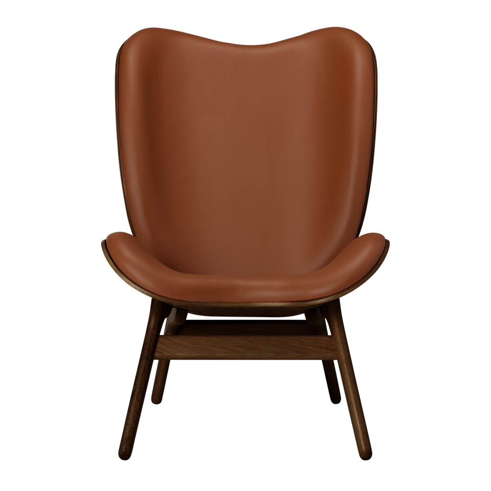 UMAGE A Conversation Piece Lounge Chair, Tall, Dark Oak