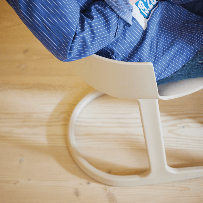 Varier Social Tilt Chair styled in a home interior, Norwegian ergonomic design designed by Peter Opsvik