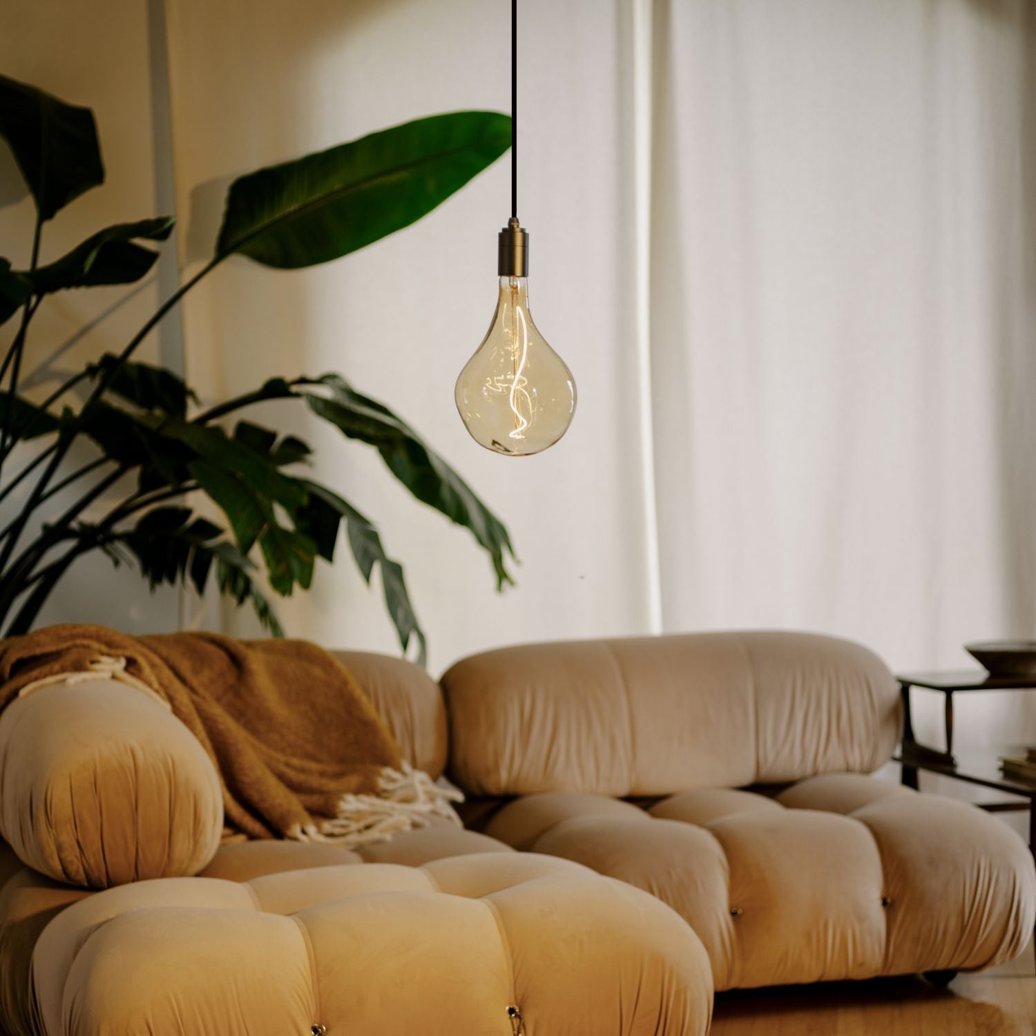 Voronoi II Plug-In Pendant by Tala in Graphite — lifestyle view
