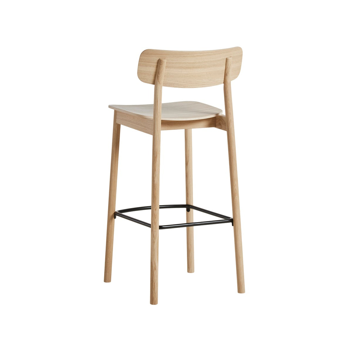 WOUD Soma Stool in FSC-certified solid oak designed by Norm Architects, Danish design