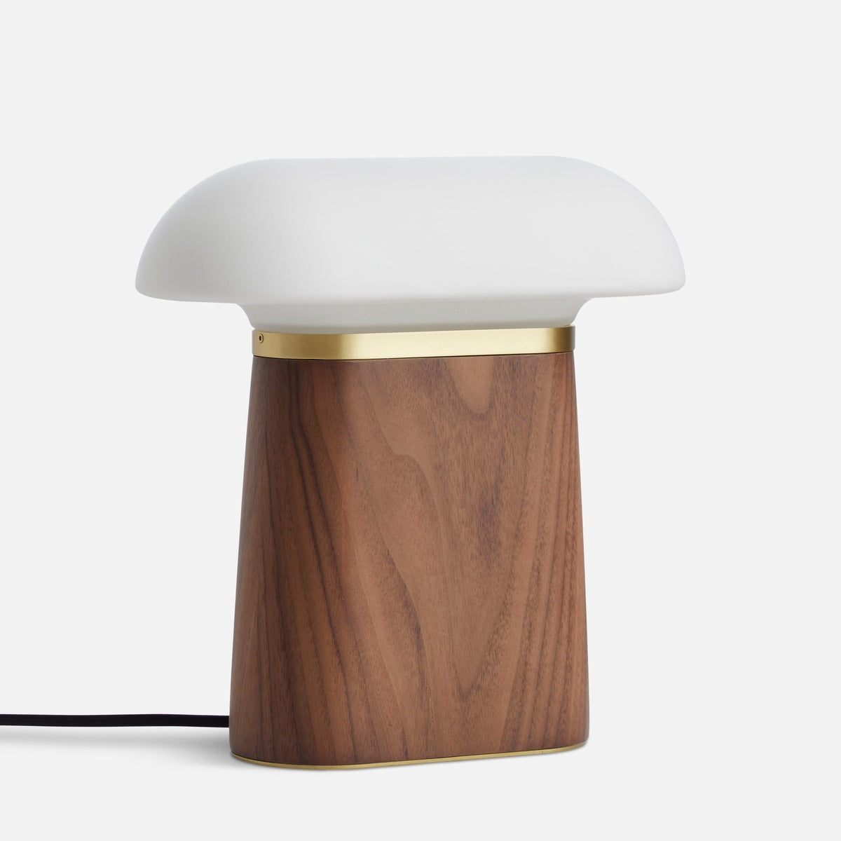 WOUD Nova Walnut Table Lamp in FSC-certified solid walnut designed by Andreas Bergsaker, Danish design