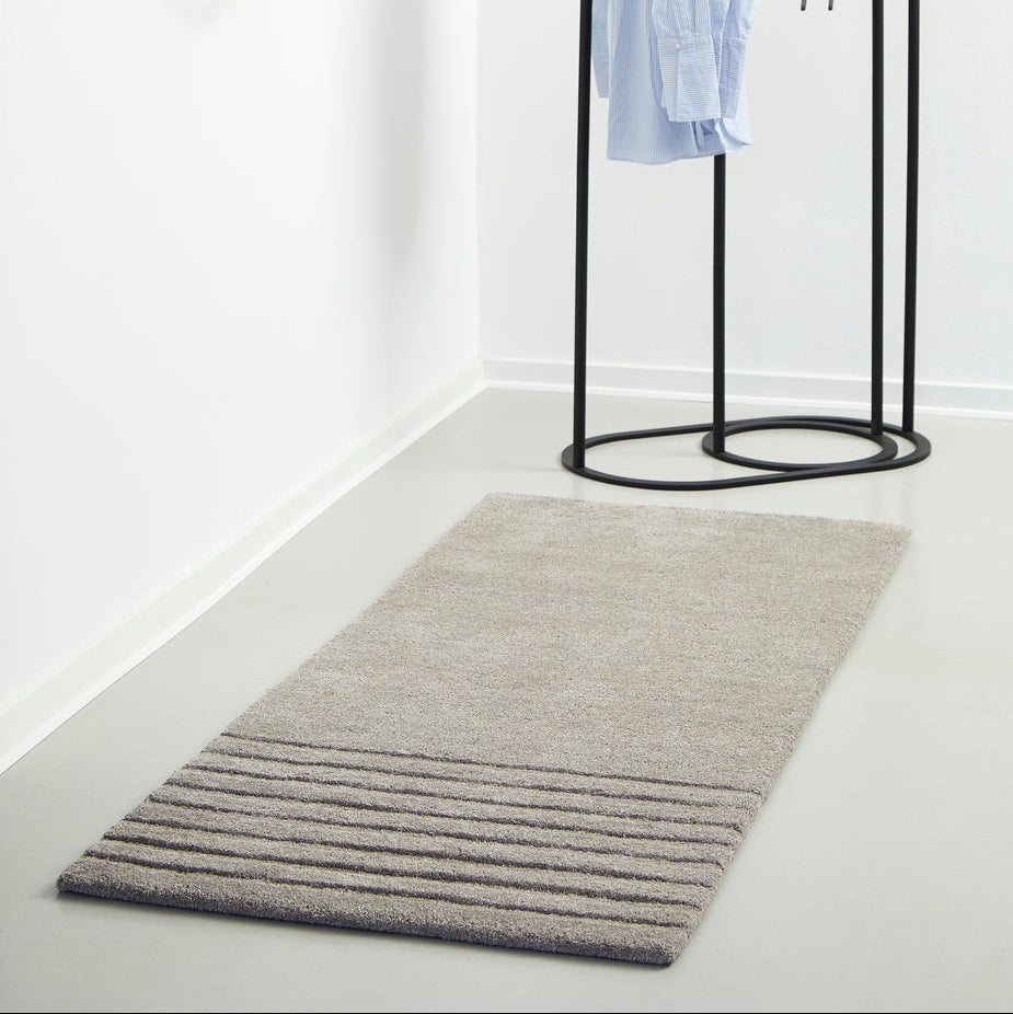 WOUD Kyoto Runner in hand-tufted wool styled in a living room