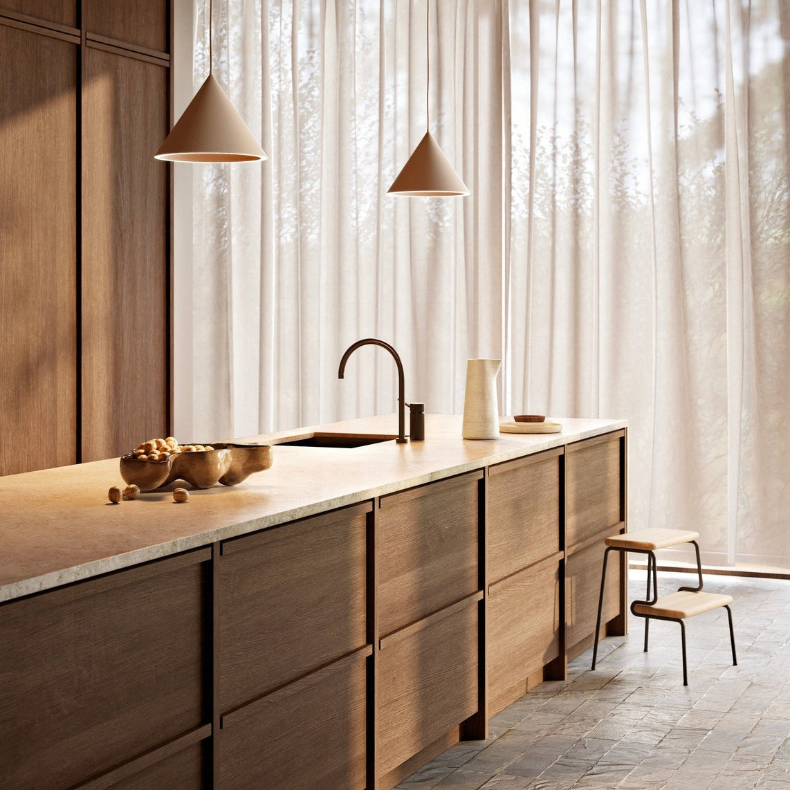 WOUD Slalom in FSC-certified solid oak designed by Kroyer-Saetter-Lassen, Danish design