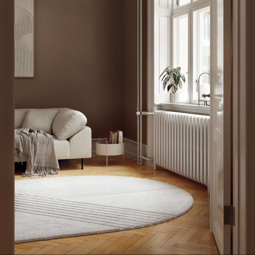 WOUD Kyoto Oval Rug in hand-tufted wool designed by Studio Tolvanen