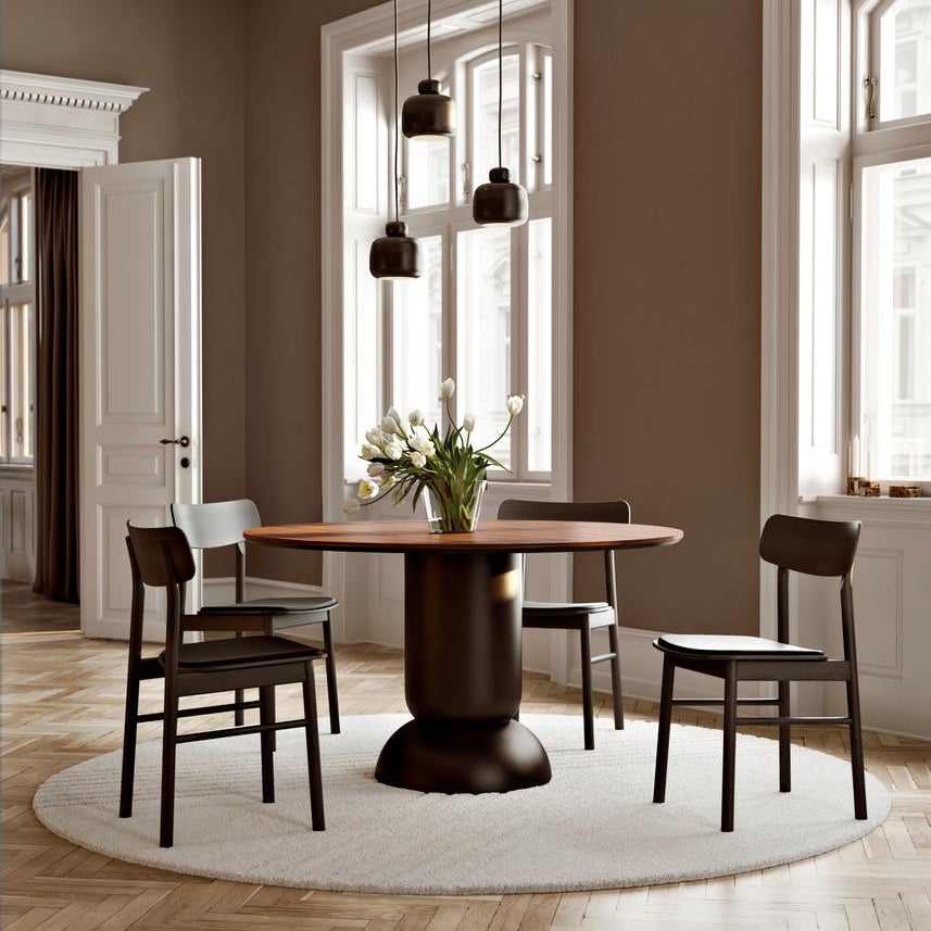 WOUD Kyoto Round Rug in hand-tufted wool designed by Studio Tolvanen