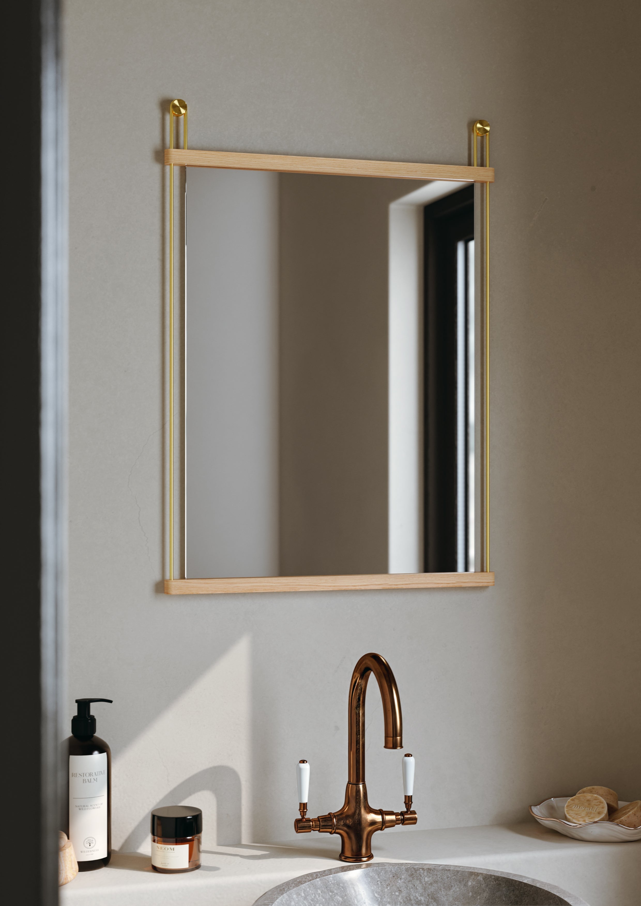 WOUD Suspended Mirror lifestyle image