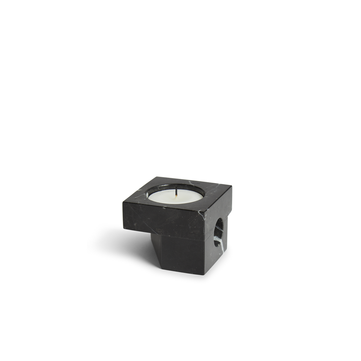 WOUD Jeu de Dés 2 Candle Holder Black designed by Oleg Pugachev