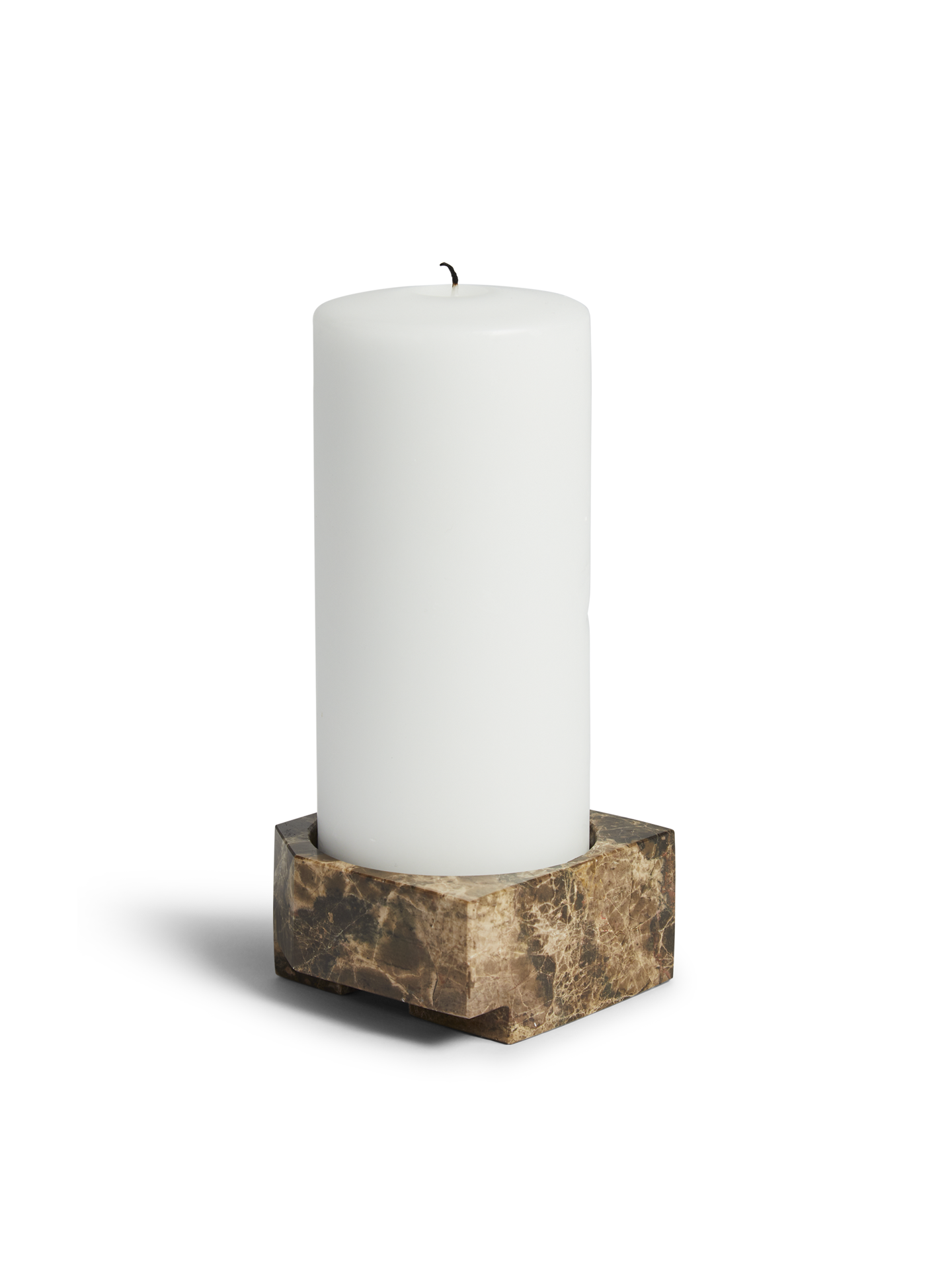 WOUD Jeu de Dés 3 Candle Holder Brown