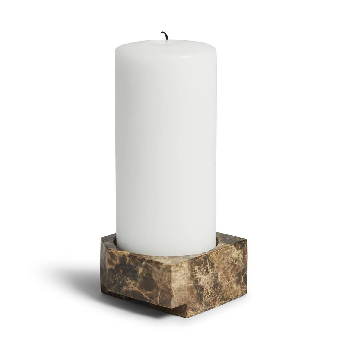 WOUD Jeu de Dés 3 Candle Holder Brown
