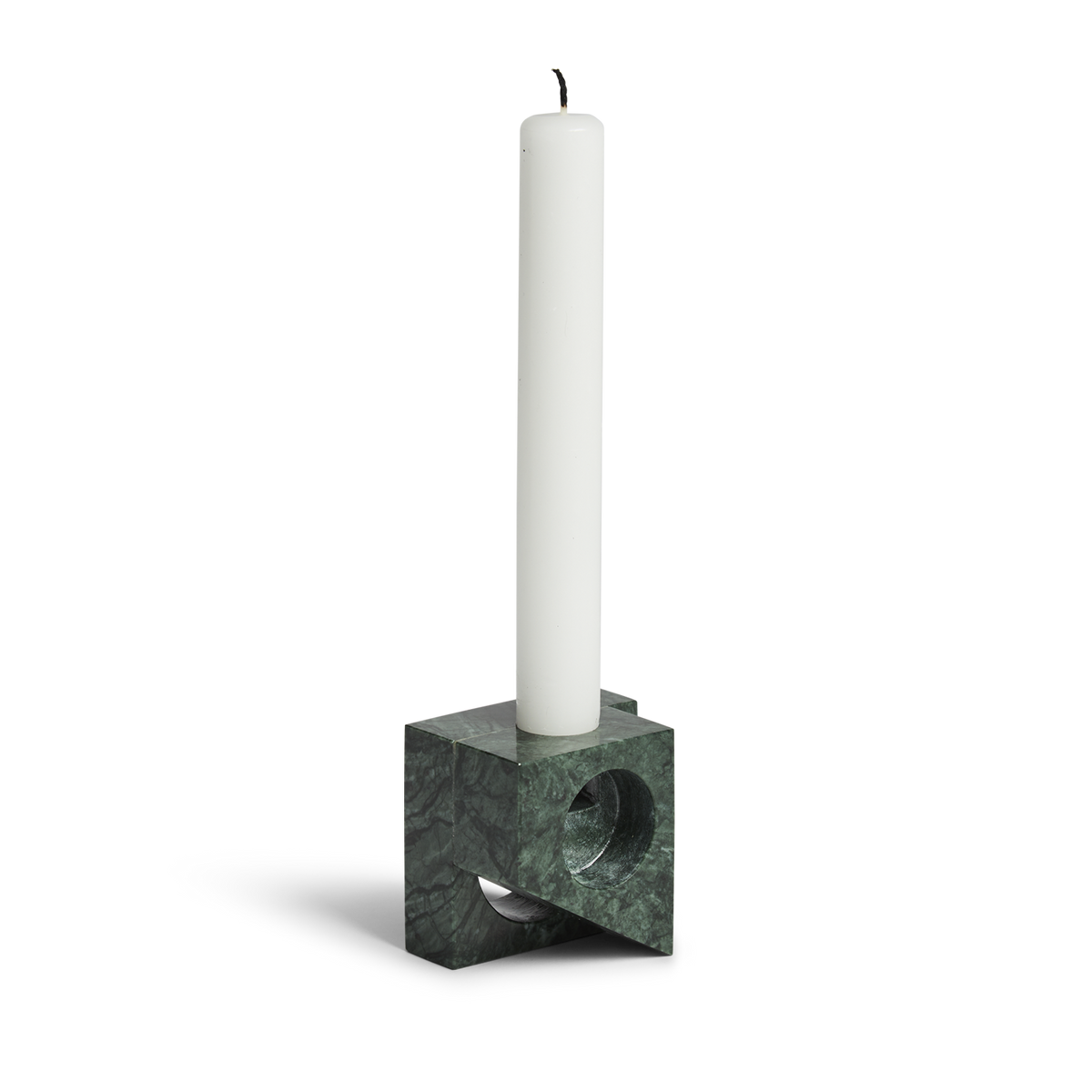 WOUD Jeu de Dés 2 Candle Holder Green