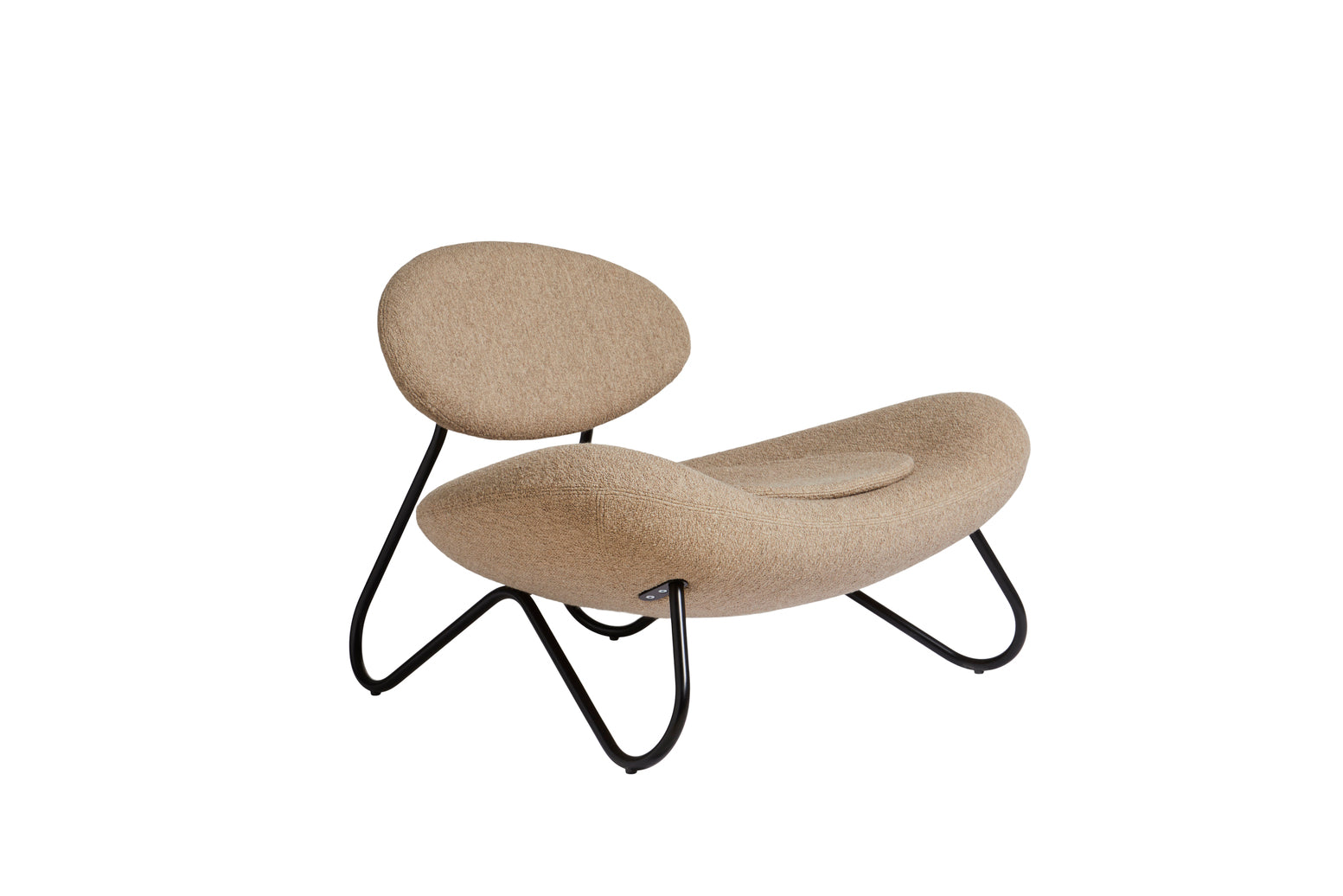 Meadow lounge chair Barnum fabric by Woud, eco friendly furniture seating from Comosum