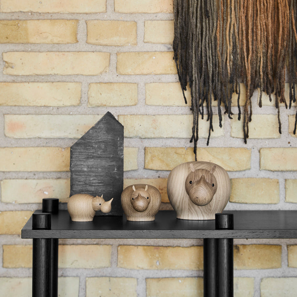 WOUD Rina Rhinoceros Sculpture lifestyle image