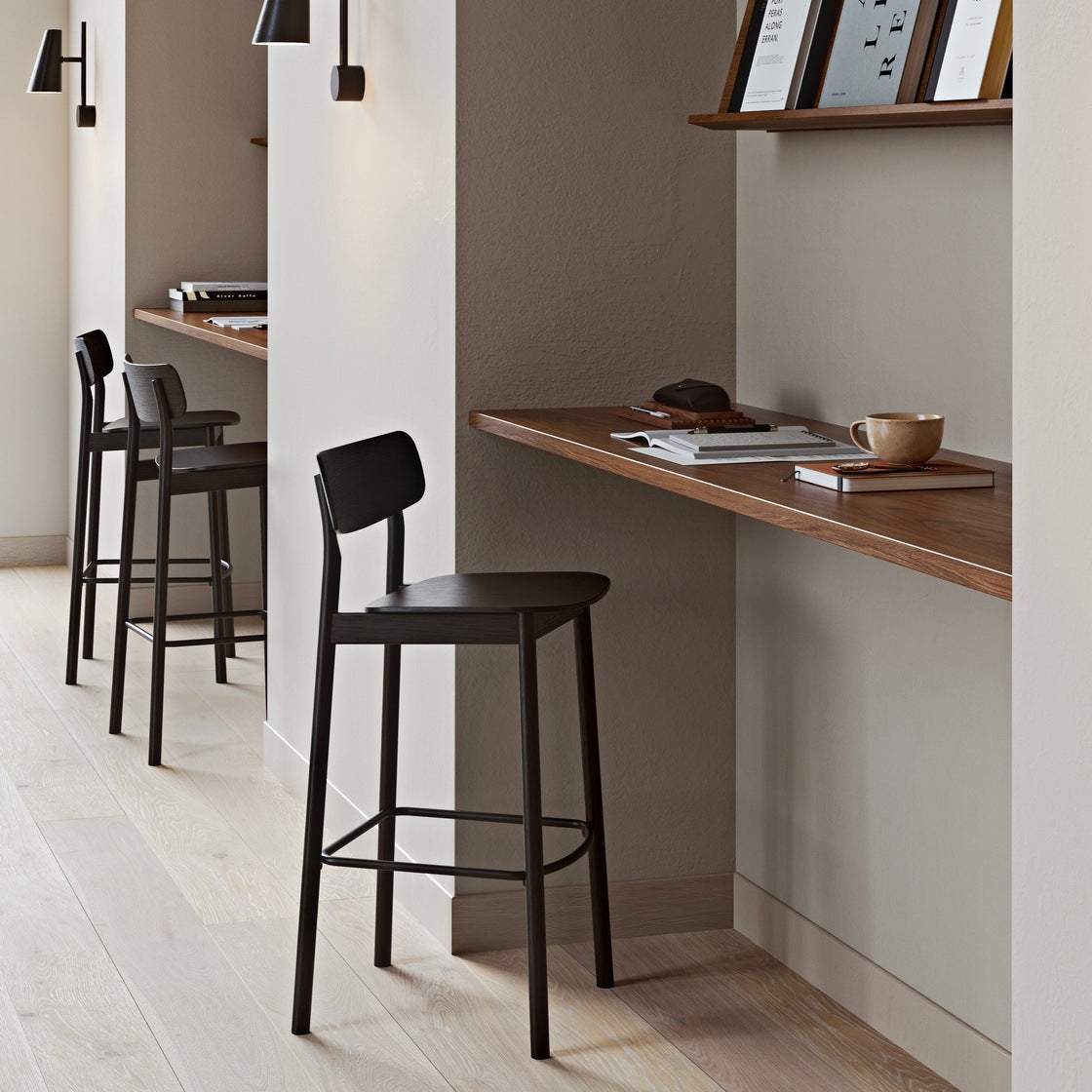 WOUD Soma Stool in FSC-certified solid oak designed by Norm Architects