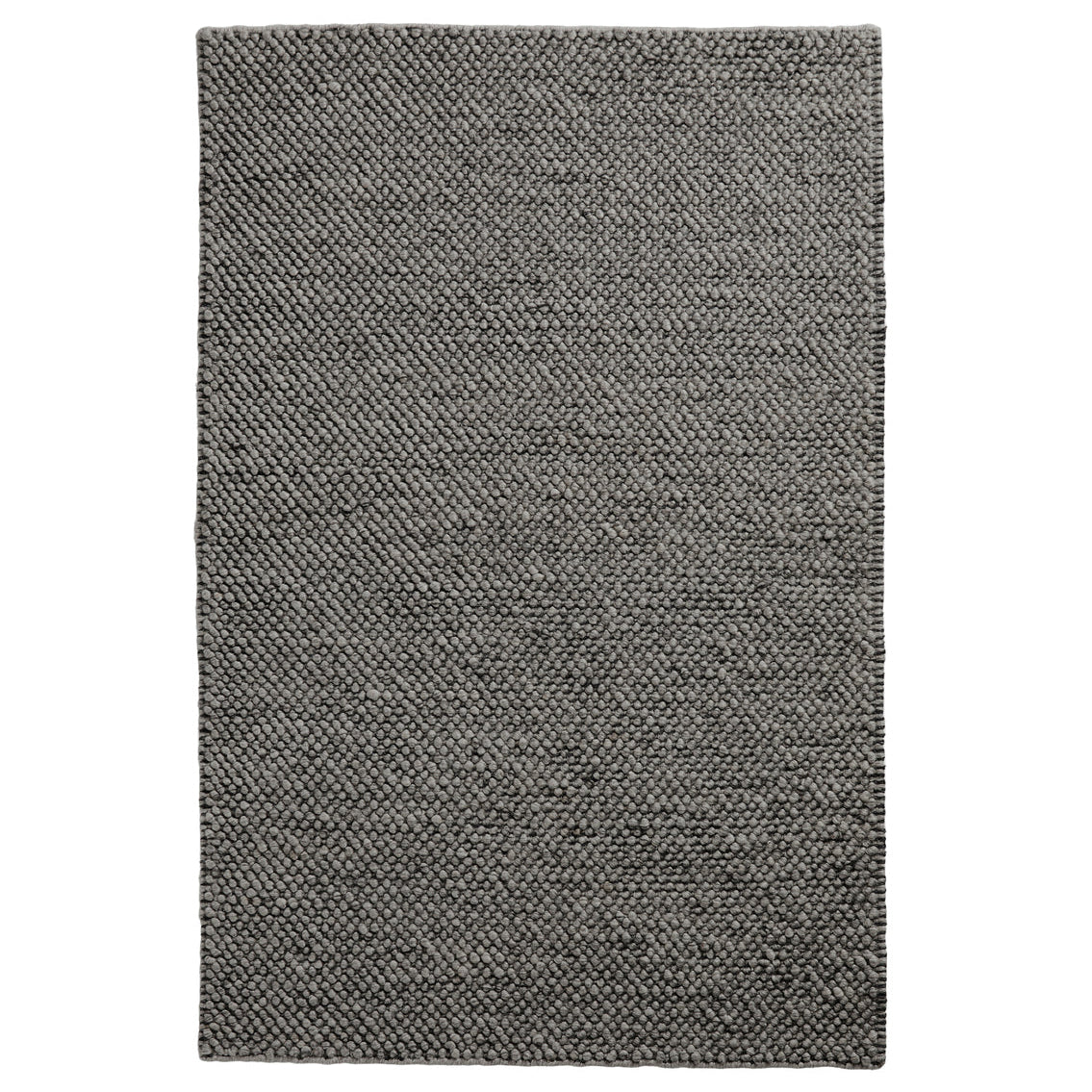 WOUD Tact Rug in grey hand-tufted wool designed by Studio Tolvanen, Danish design