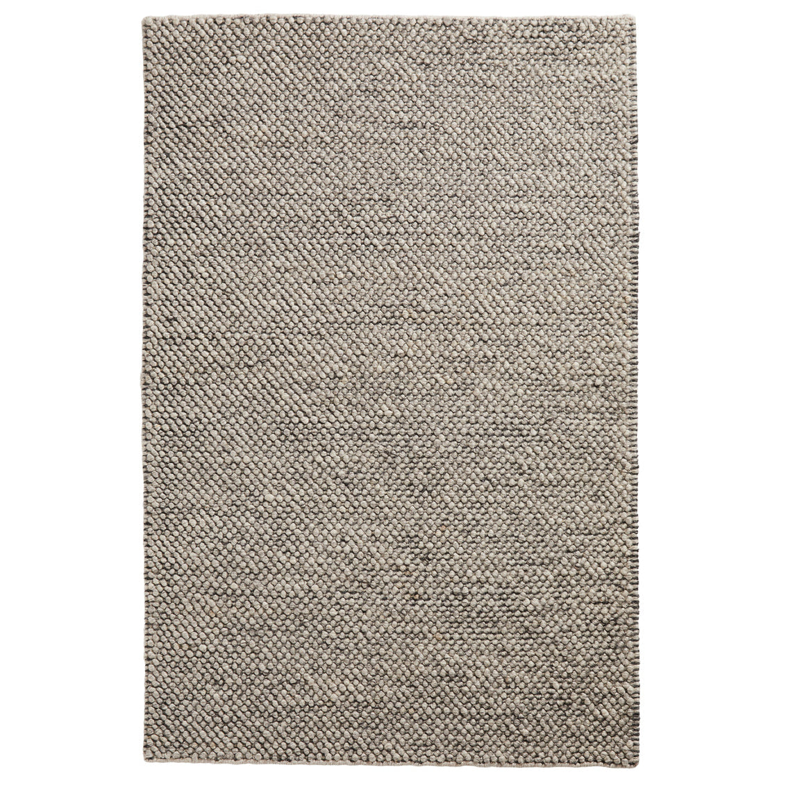 WOUD Tact Rug in grey hand-tufted wool designed by Studio Tolvanen, Danish design