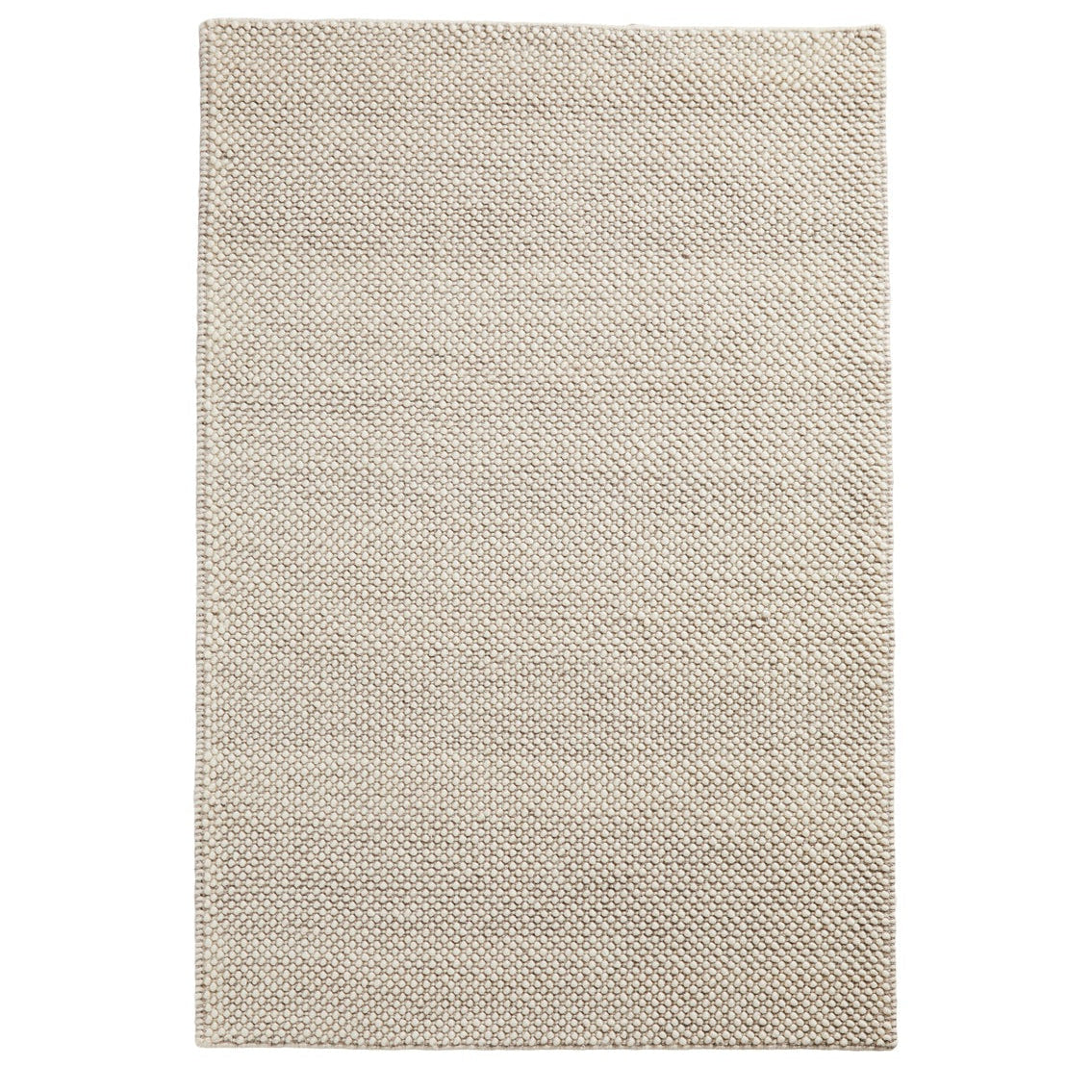 WOUD Tact Rug in white hand-tufted wool designed by Studio Tolvanen, Danish design