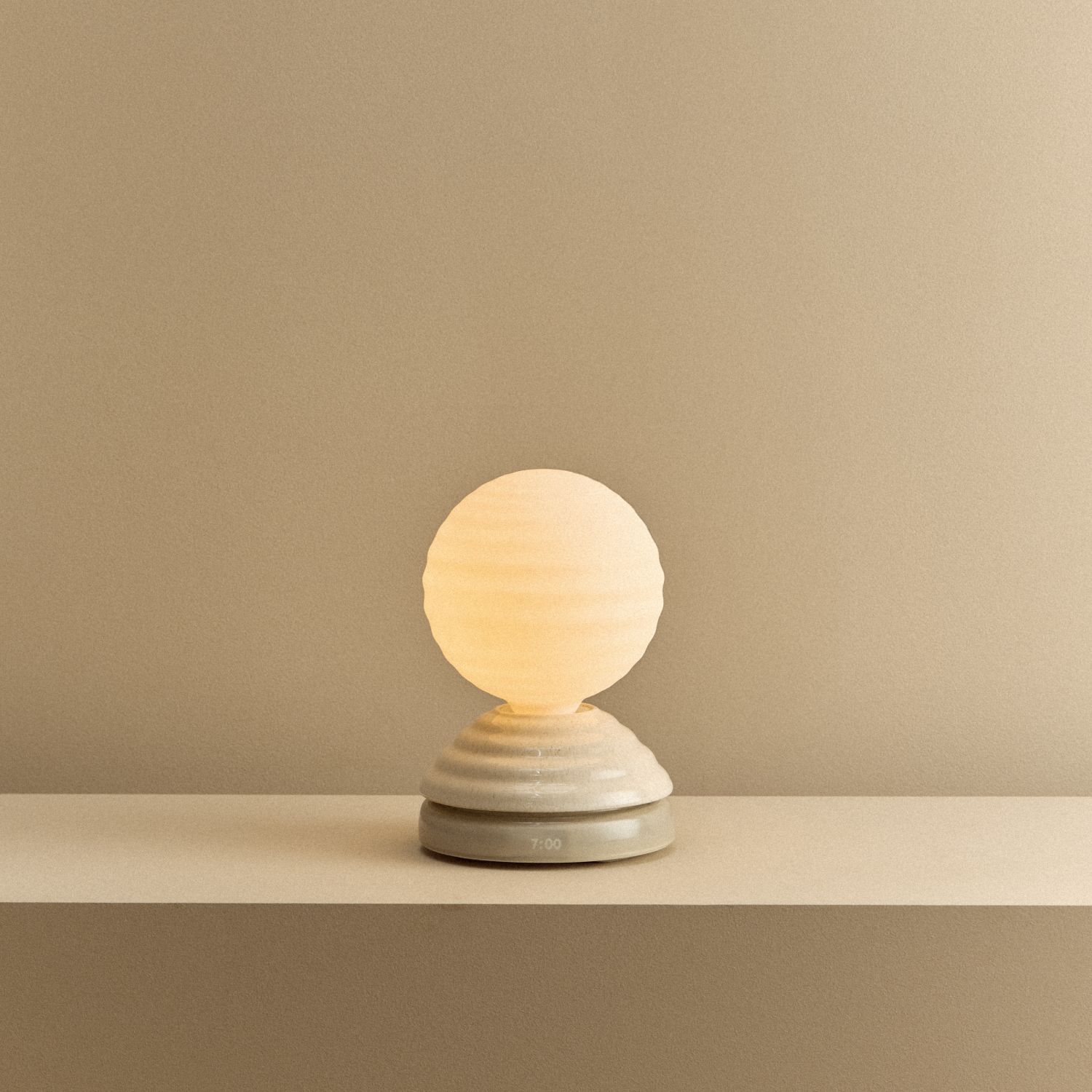 Wake Sleep Light in Pebble White by Tala — table lamp, full product view