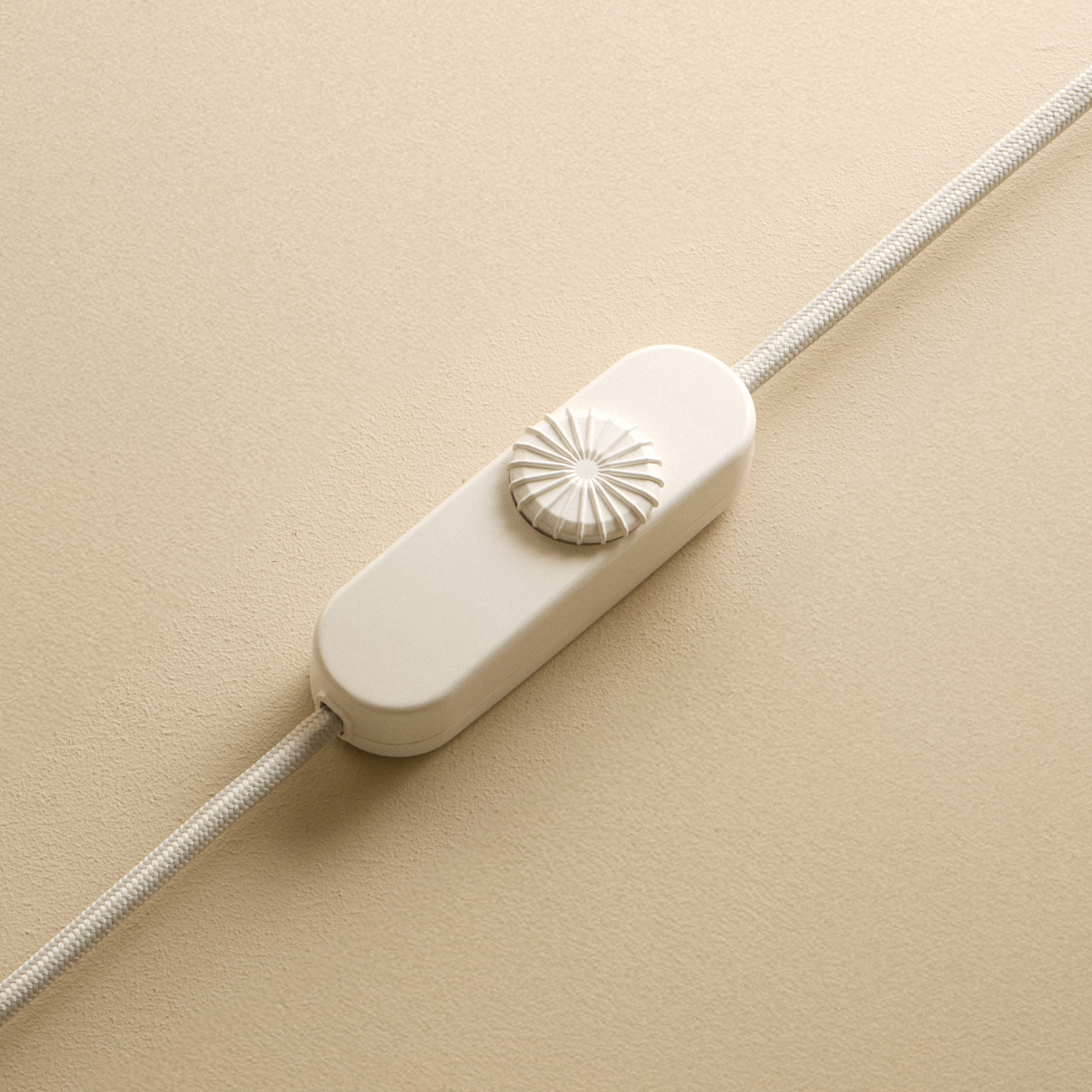 Tala Shore Table Lamp in Sea Green — mouth-blown glass table lamp (in-line dimmer detail)