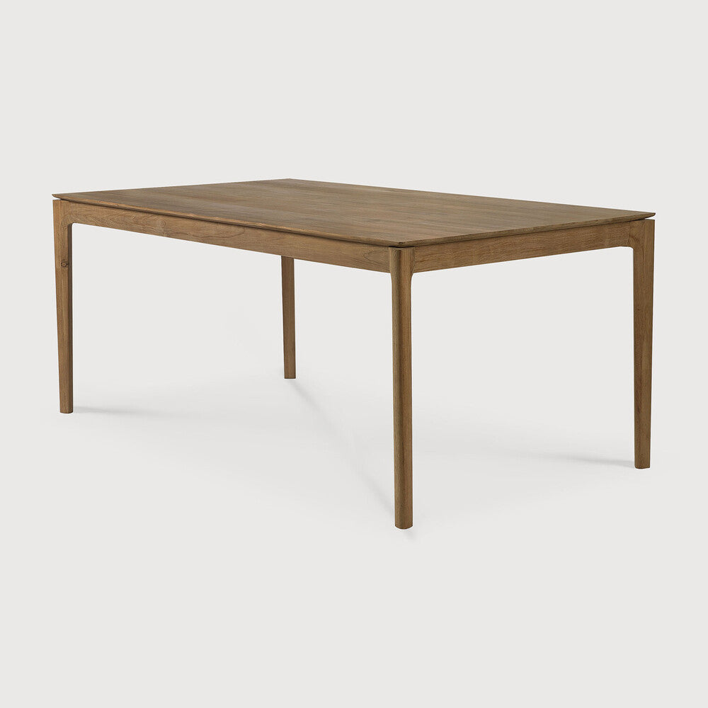 Ethnicraft Bok dining table in oak, eco friendly solid wood design crafted at Comosum