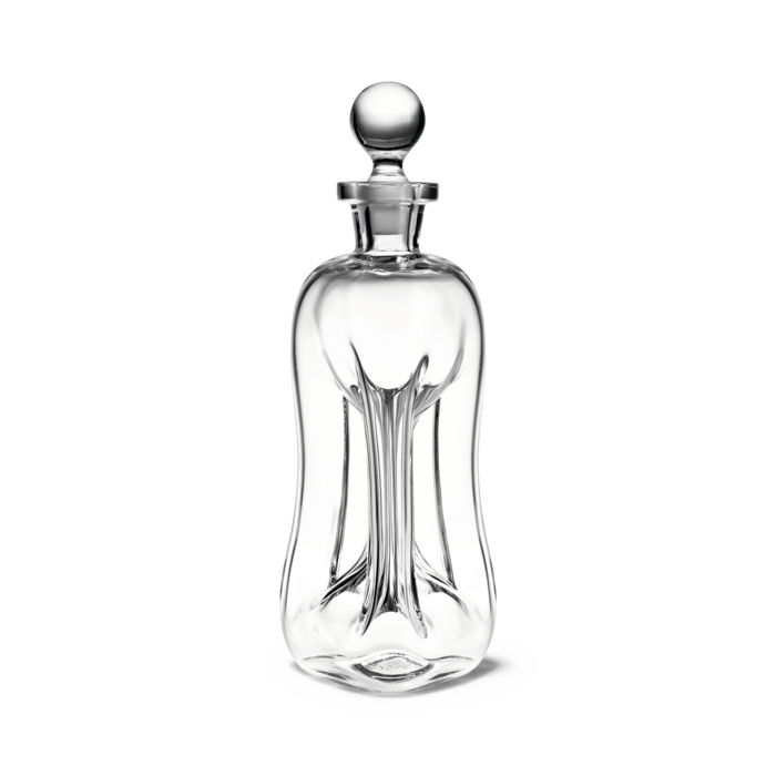 Holmegaard Klukflaske 3-Pillar Spirits Bottle Clear 10.2in