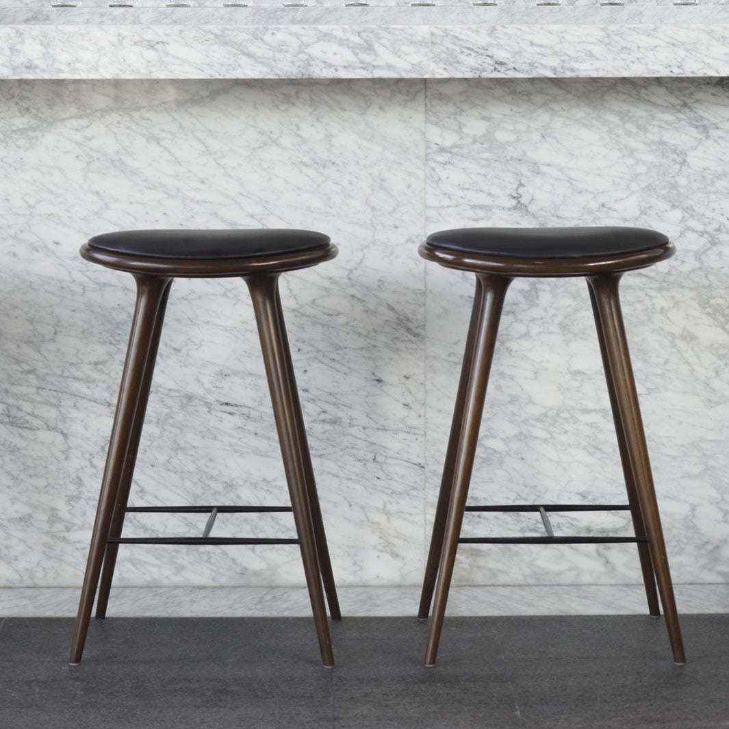 Mater High Stool in solid wood