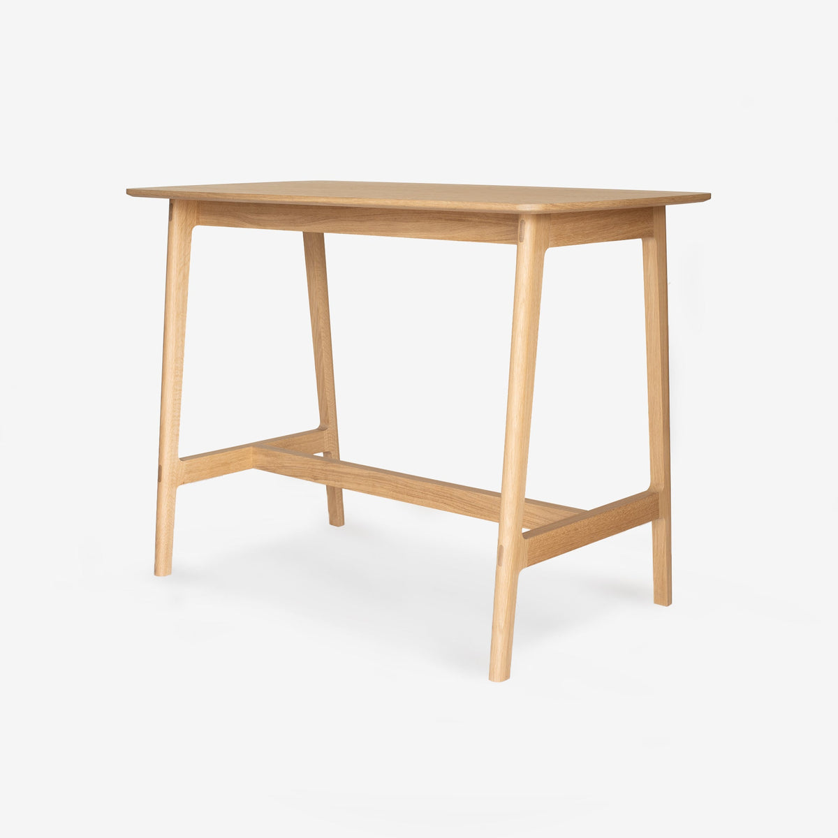 Case Dulwich Bar Table in Oak, solid oak with oak veneer top