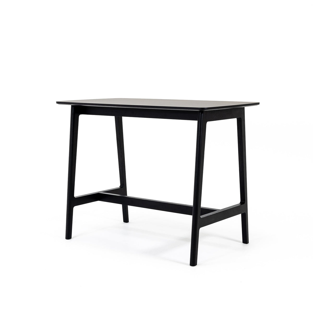Case Dulwich Bar Table in Black Stain, black-stained solid oak