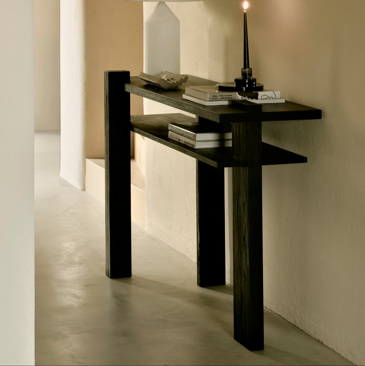 Ethnicraft Abstract Console Table, FSC-certified solid wood furniture by Belgian brand