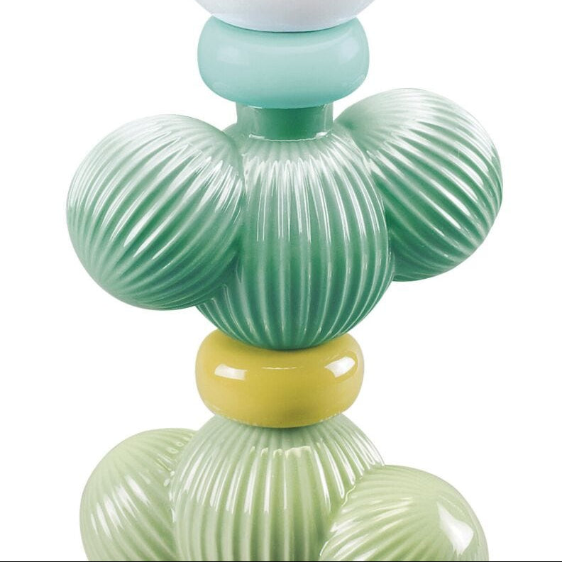 Lladró Cactus Firefly Table Lamp in handcrafted porcelain, from the Firefly collection, handcrafted in Valencia since 1953.
