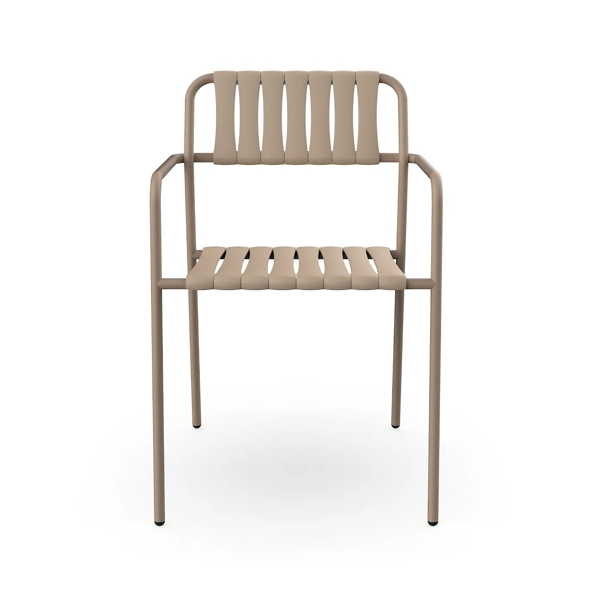 Resol Gelato Armchair in Duna throughout, steel frame and recycled polypropylene slats