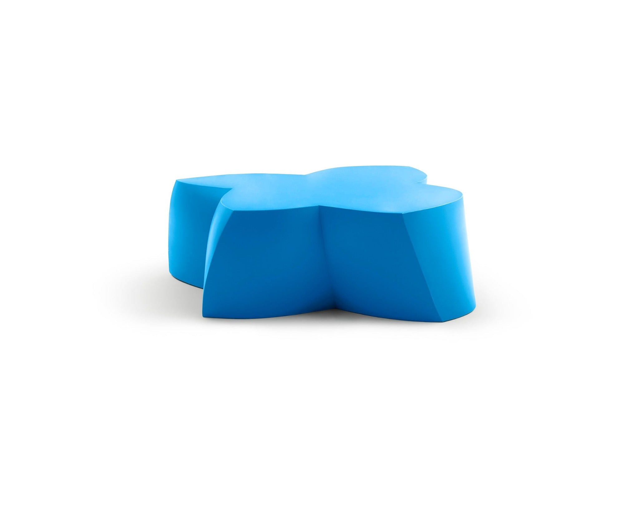 Heller Gehry Coffee Table in Blue, recyclable polyethylene, designed by Frank Gehry