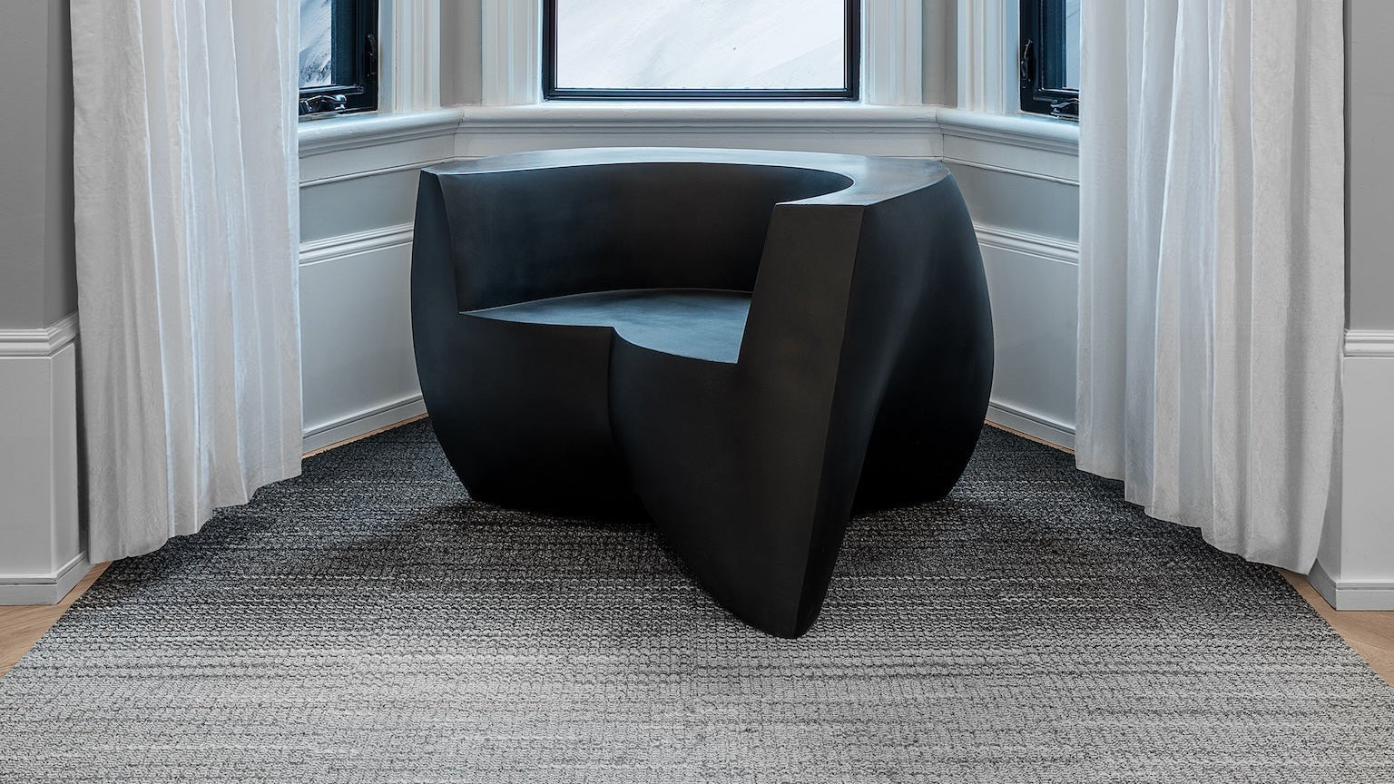 Heller Gehry Easy Chair in Yellow, recyclable polyethylene, designed by Frank Gehry