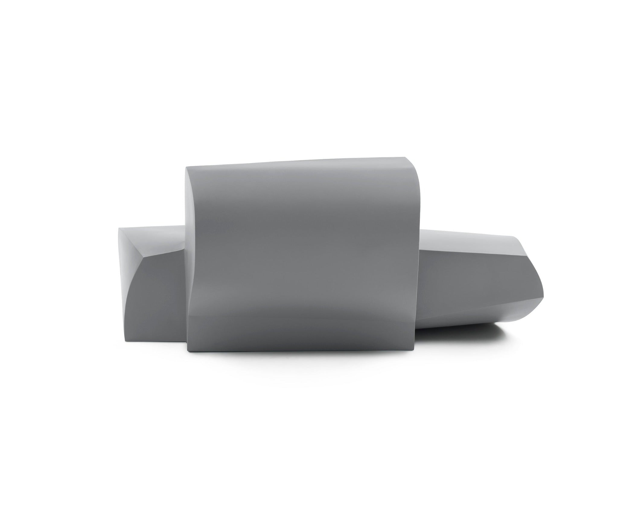 Heller Gehry Sofa in Silver, recyclable polyethylene, designed by Frank Gehry