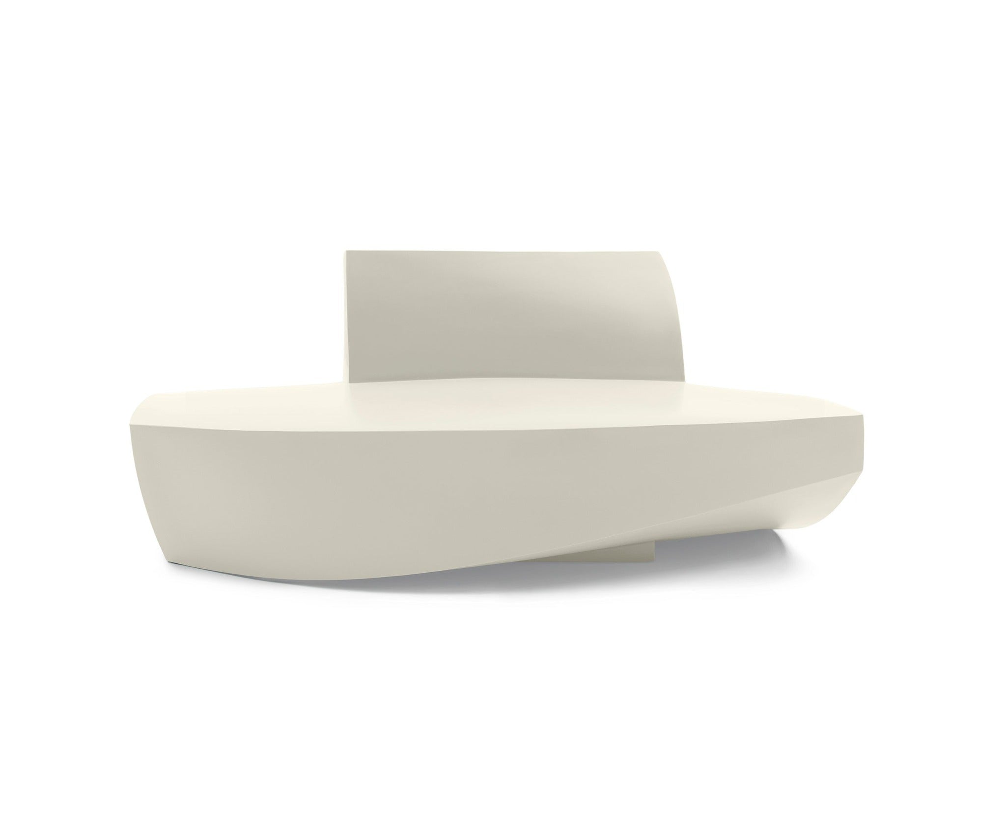 Heller Gehry Sofa in White, recyclable polyethylene, designed by Frank Gehry