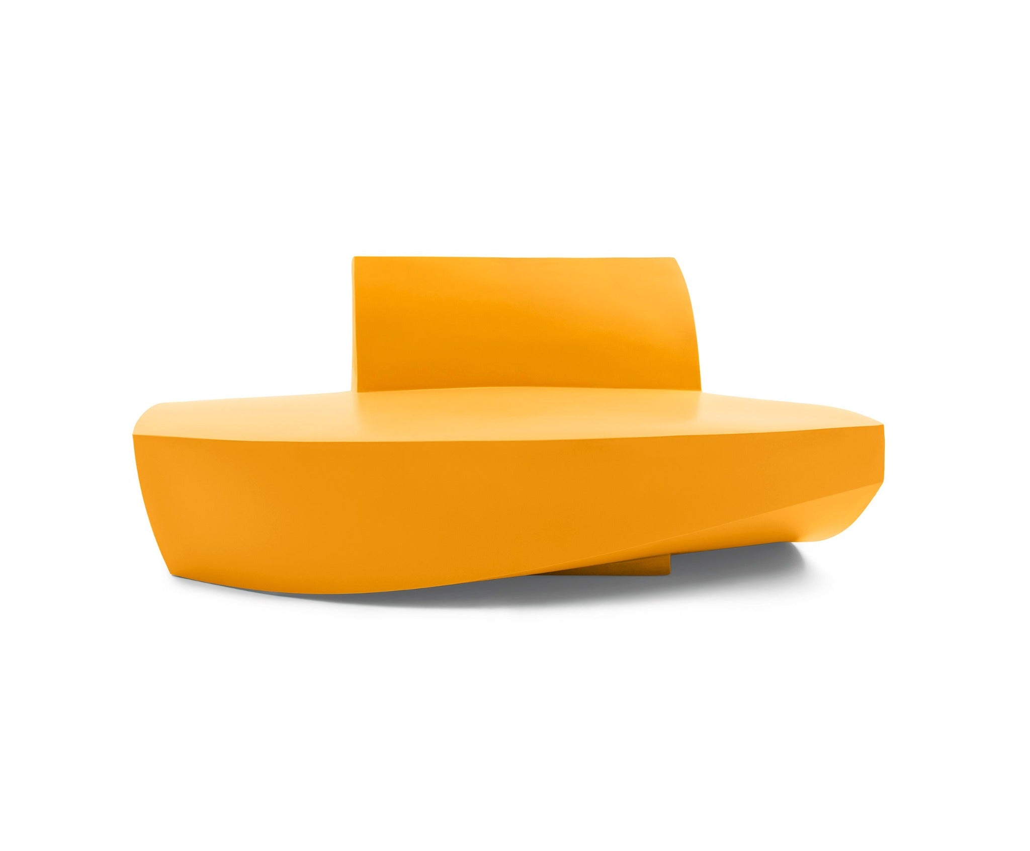 Heller Gehry Sofa in Yellow, recyclable polyethylene, designed by Frank Gehry