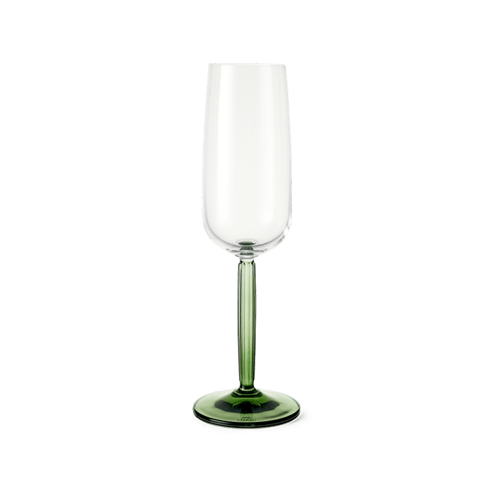 Kähler Hammershøi Glasses in green mouth-blown glass, by Hans-Christian Bauer, B Corp certified Danish ceramic since 1839.