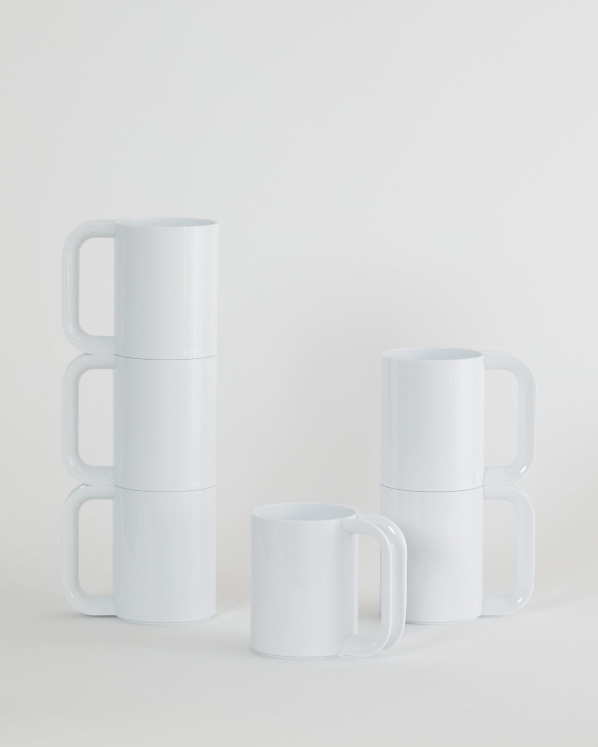 Heller Max Mugs (Set of 6) in White