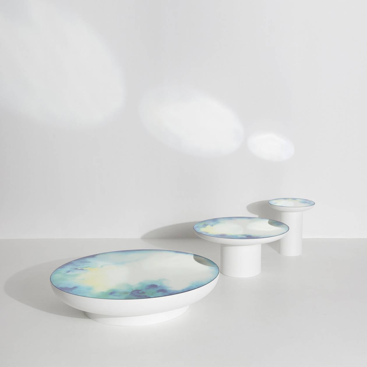 Petite Friture Francis Mirror Coffee Table in lacquered metal, designed by Constance Guisset