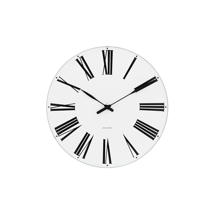 Arne Jacobsen Roman Wall Clock White/Black