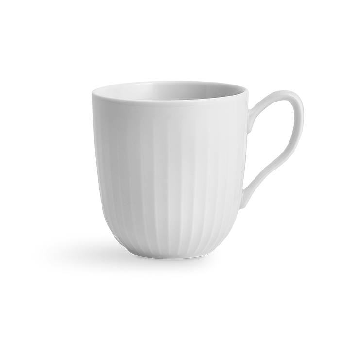 Kähler Hammershøi Cups and Mugs in glazed stoneware, by Hans-Christian Bauer, B Corp certified Danish ceramic since 1839.