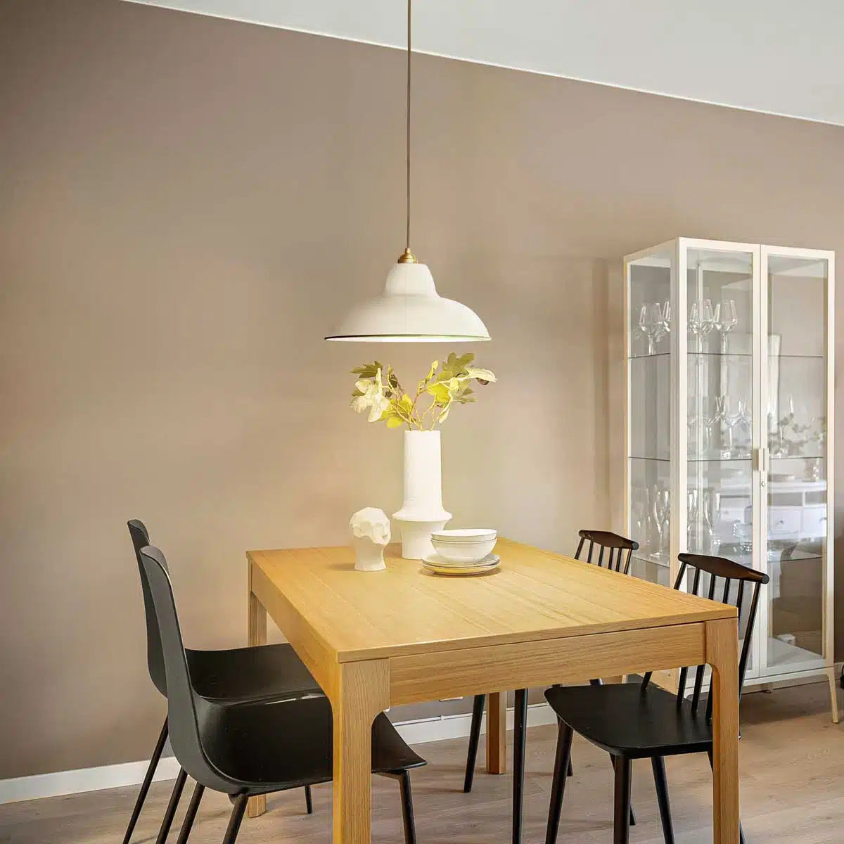 Original 1227 Wide Brass Pendant