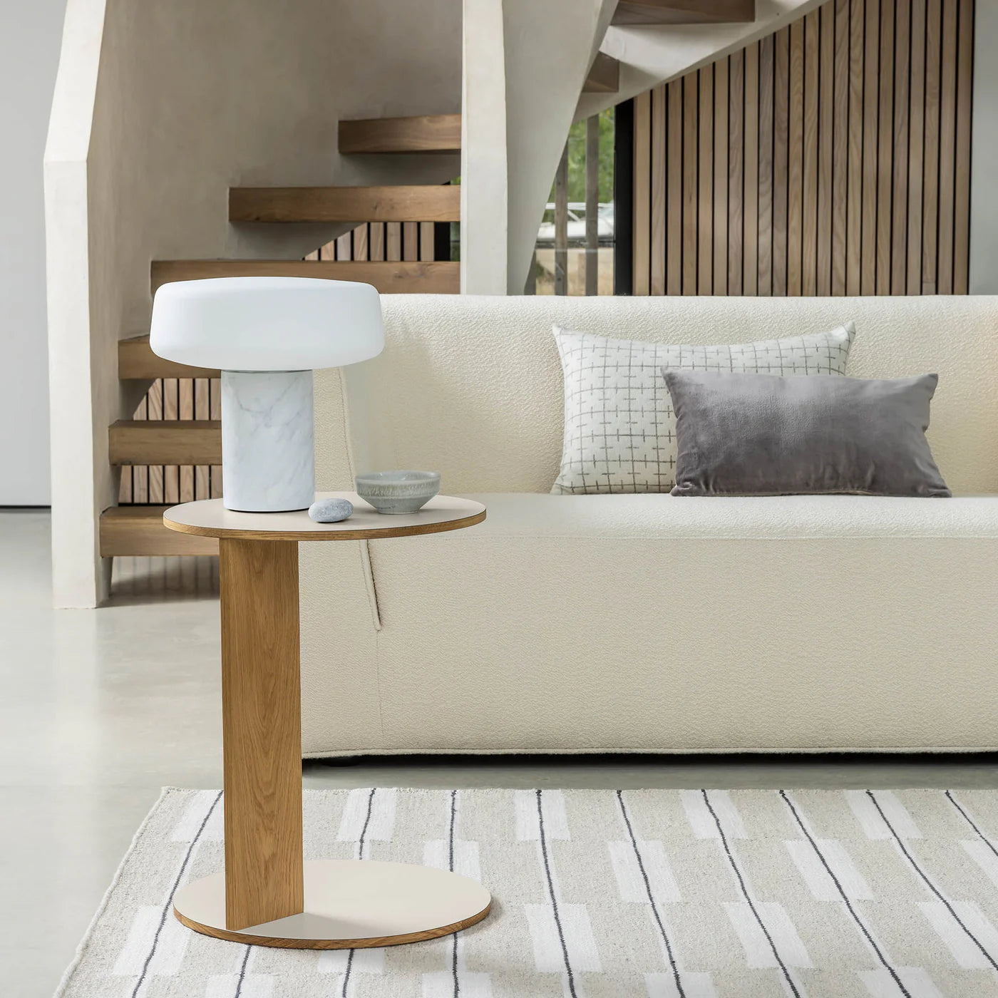 Overhang Round Side Table